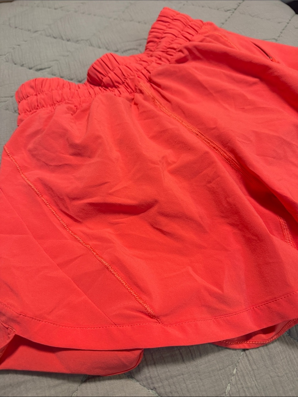 lululemon athletica Track that 5” Coral-Pink Athletic Shorts - Picture 2 of 5